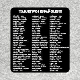 Spanish Adjectives T-Shirt